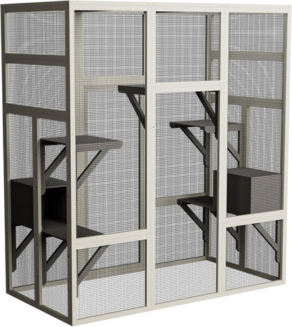 KEIKI Waterproof Outdoor Cat House Shelter Playpen