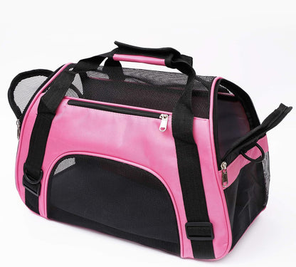 Cat Carrier for Small Cats Soft-Sided Pet Carrier for Cats Puppies Small Pets Airline Approved Lightweight Comfortable Travel Cat Carrier (Small, Pink)