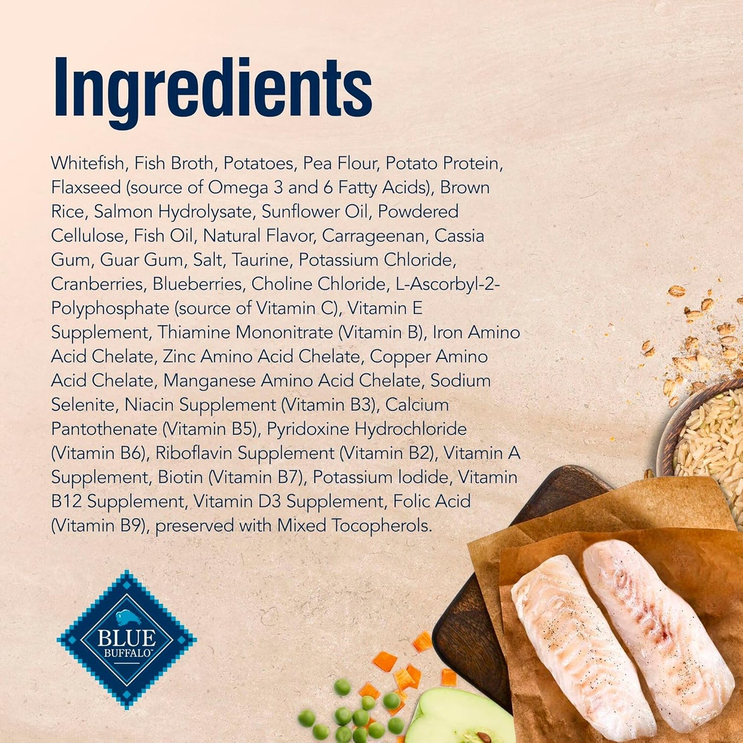 Blue Buffalo True Solutions Skin & Coat Care Wet Cat Food for Adult Cats, Made with Natural Ingredients, Whitefish, 3-oz. Cans (24 Count)