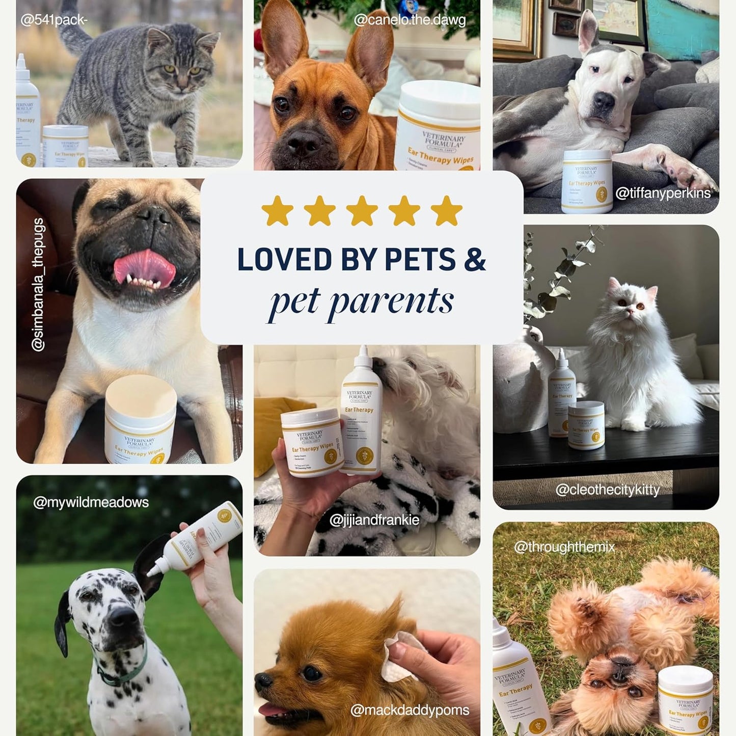 Veterinary Formula Clinical Care Ear Therapy, 4 oz. – Cat and Dog Ear Cleaner to Help Soothe Itchiness and Cleans The Ear Canal from Debris and Buildup That May Cause Infection