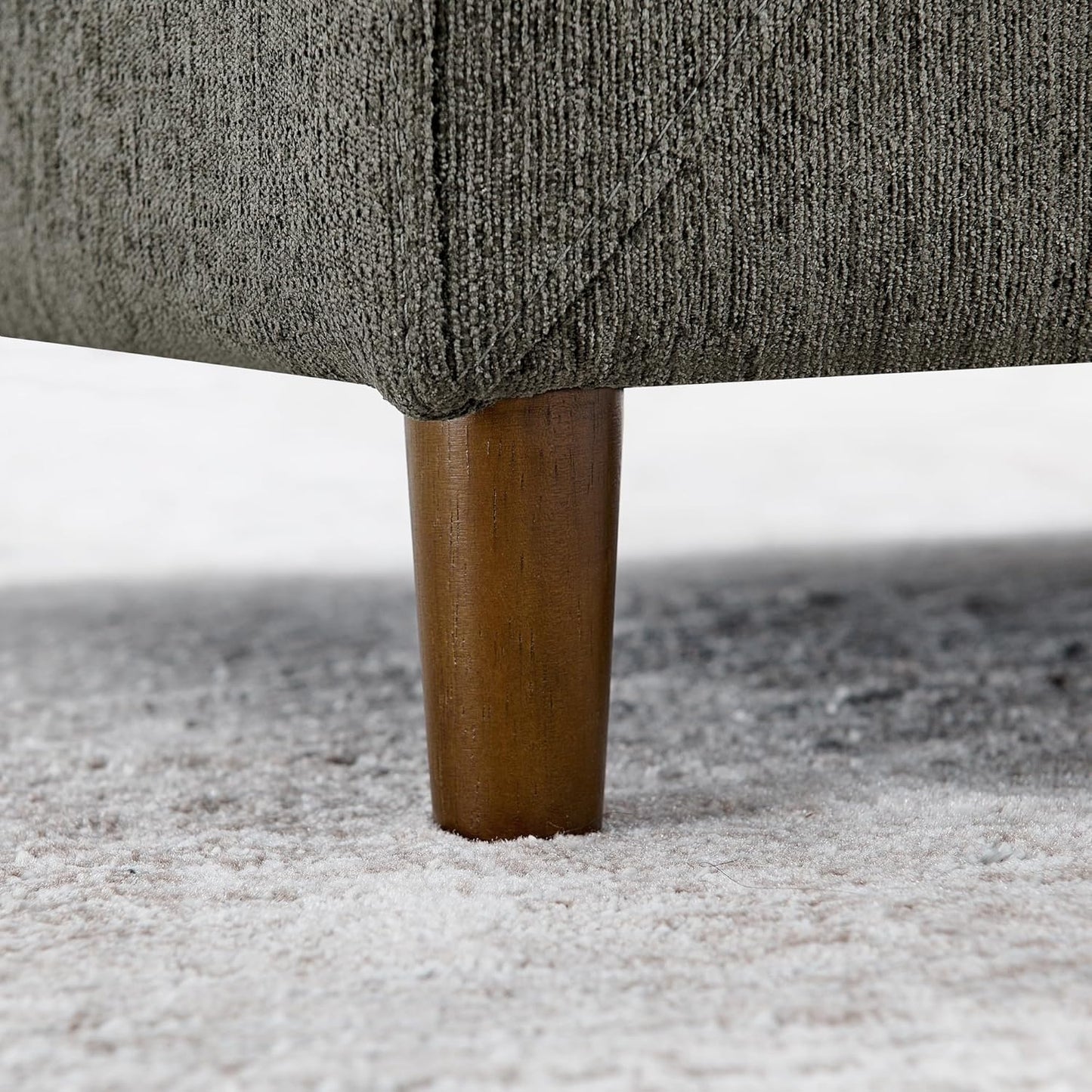 Pet Sofa Suitable for Small and Medium Dogs, Modern Elevated Dog Couch with Backrest and Armrests,Soft Cushion Comfortable Dog Sofa Bed for Small Spaces (Dark Grey)