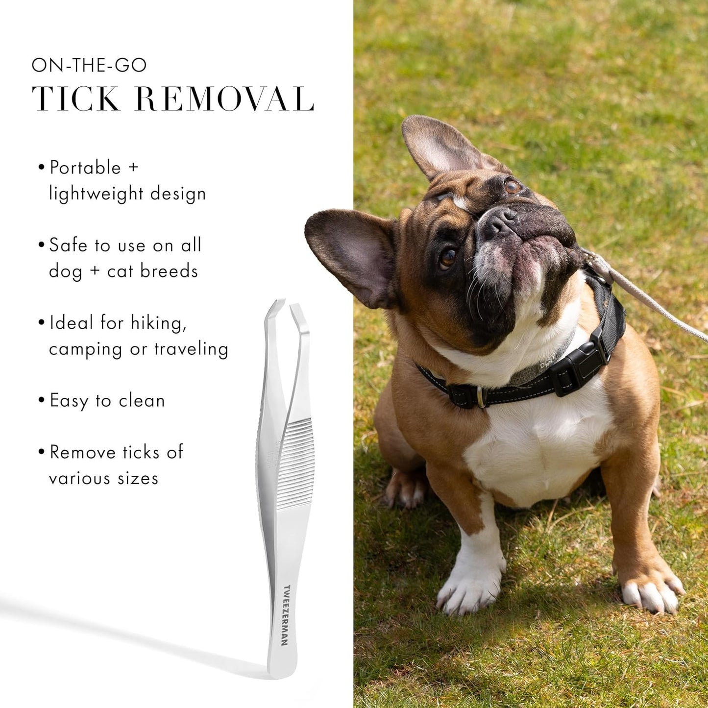 Tweezerman Pet Tick Removal Tweezer, Tick Removal Tool for Dogs and Cats