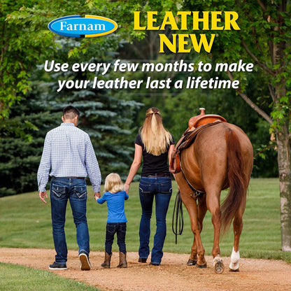 Farnam Leather New Deep-Cleaning Conditioner and Restorer for Saddles and Leather, 16 Ounces