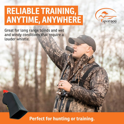 SportDOG Brand Competition Mega Whistle - Hunting Dog Training Whistle with Easy-to-Blow Design - Protects Handlers Ear - Black
