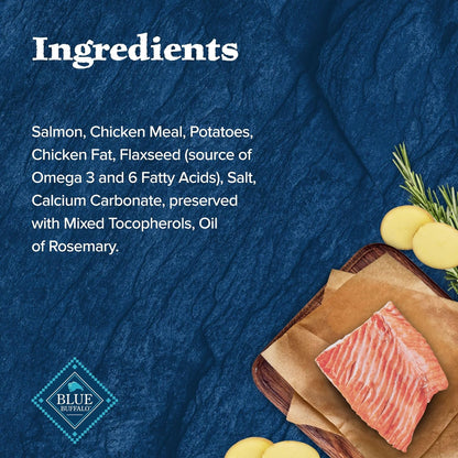 Blue Buffalo Wilderness Trail Treats Crunchy Dog Biscuits, Grain-Free and High-Protein Dog Treats Made with Natural Ingredients, Salmon Recipe 24-oz Bag