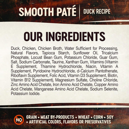 Wellness CORE Tiny Tasters Pate Adult Wet Cat Food, Natural, Protein-Rich, Grain Free, 1.75-Ounce Pouch, 12 Pack, (Duck)