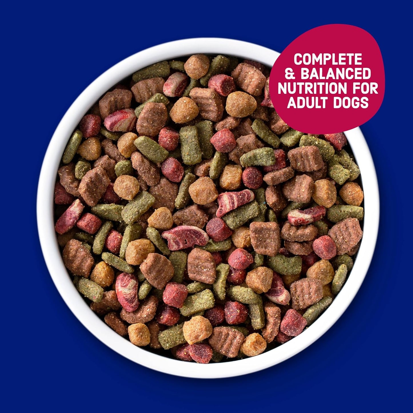 Kibbles 'n Bits Bistro Dry Dog Food, Oven Roasted Beef, Spring Vegetable & Apple Flavors for Adult Dogs, 45 lb. Bag