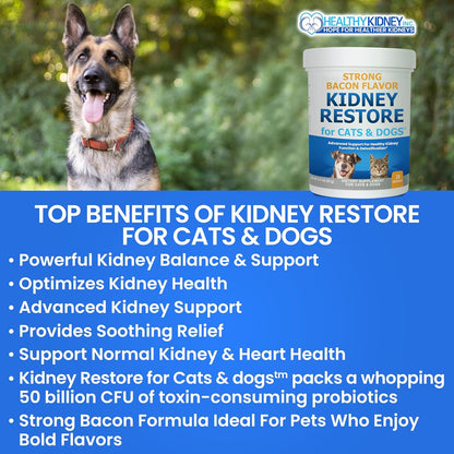 Cat and Dog Kidney Support, Natural Renal Supplements to Support Pets, Feline, Canine Healthy Kidney Function and Urinary Tract. Essential for Pet Health, Pet Alive, Easy to Add to Cats and Dogs Food
