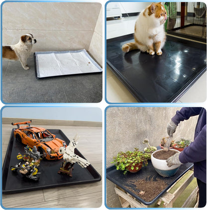 Durable Dog Kennel Tray ChewProof Replacement 41" - Easy Clean Super Composite Pan for Metal Cage - Tough Floor Liner for Pet Kennel Crates