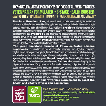 Probiotics for Dogs with Natural Digestive Enzymes ● 4 Bill CFUs/2 Soft Chews ● Dog Diarrhea Upset Stomach Yeast Gas Bad Breath Immunity Allergies Skin Itching Hot Spots ● 150 Count