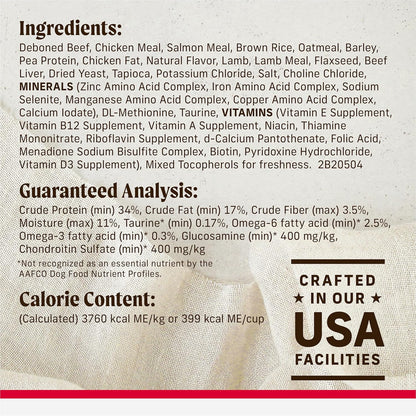 Merrick Backcountry Healthy Grains Kibble With Freeze Dried Raw Pieces, Great Plains Red Meat Recipe Dog Food - 4.0 lb. Bag