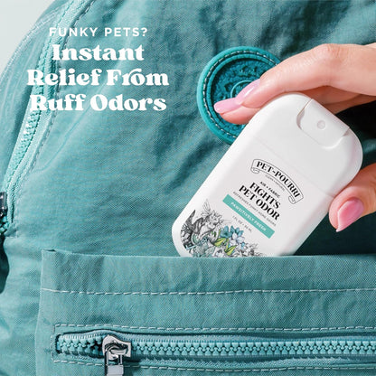 Poo-Pourri Pawsitively Fresh Pocket Deodorizer Spray – Dog & Cat Odor Remover – Plant Based Ingredients – Vet Recommended – Great for Air, Carpet, Fabric, Litter Box, Urine & Strong Pet Odors