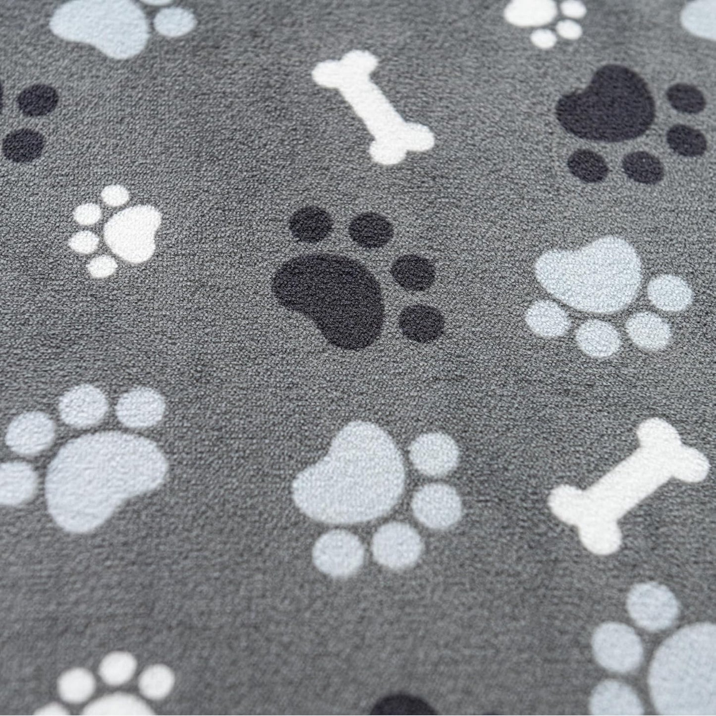 Dog Blanket Paw Bone Pattern 1 Pack 3 Colorful 40"*30" Super Soft Warm Flannel Sofa Cover Car Bed Protector, Urine Proof Washable Outdoor Pet Blanket for Puppy Large Dogs & Cats