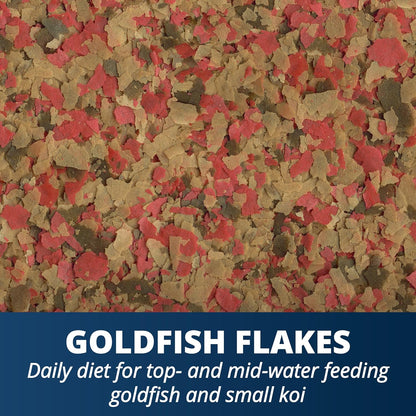 Tetra Goldfish Flakes, Nutritionally Balanced Diet for Aquarium Fish, Vitamin C Enriched Flakes, 8.81 Ounces