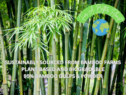 Plant-Based Bamboo Fiber Cat Litter, Green & Eco Friendly, Flushable & Resealable, Instant Clumping, Dust Free, Superb Odor Control, 5.3Pounds, Unscented