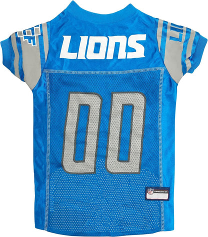 Pets First NFL Detroit Lions Dog Jersey, Size Small, Football Shirt Costume for Pet, Dog Sports T-Shirt, NFL Team Clothing for Cats, Licensed Pet Apparel Available in 7 Sizes and 32 Teams