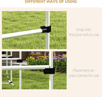 PawHut 4 Piece Dog Agility Training Equipment for Dog Agility Course with Adjustable Height Jump Bars, Included Carry Bag, & Displacing Top Bar, White