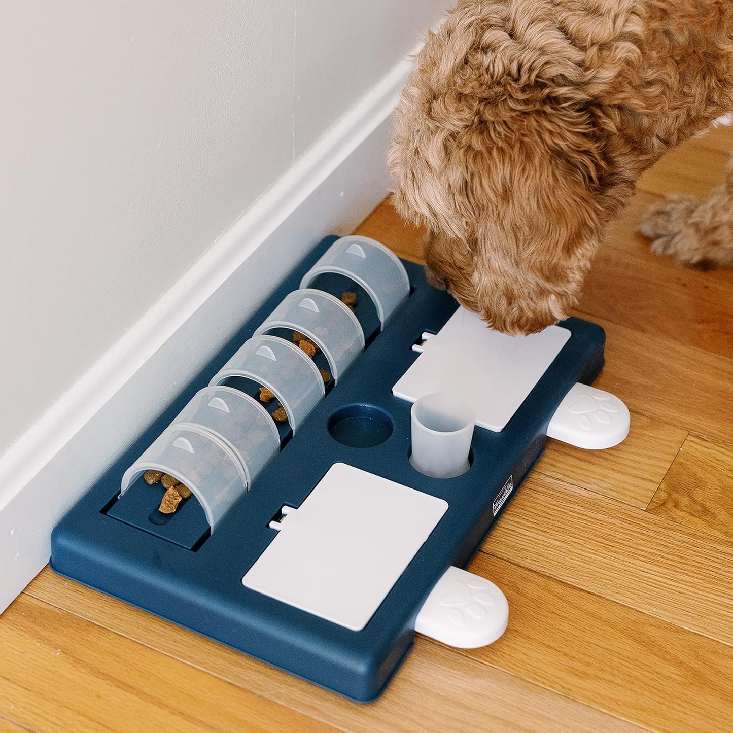 Franklin Pet Supply Co. Interactive Dog Toy + Puzzle Feeder - Dog Food + Treat Puzzle Game Set for Small, Medium + Large Dogs - Enrichment Training Toy + Slow Feeder for All Dogs
