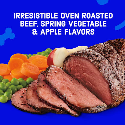 Kibbles 'n Bits Bistro Dry Dog Food, Oven Roasted Beef, Spring Vegetable & Apple Flavors for Adult Dogs, 45 lb. Bag