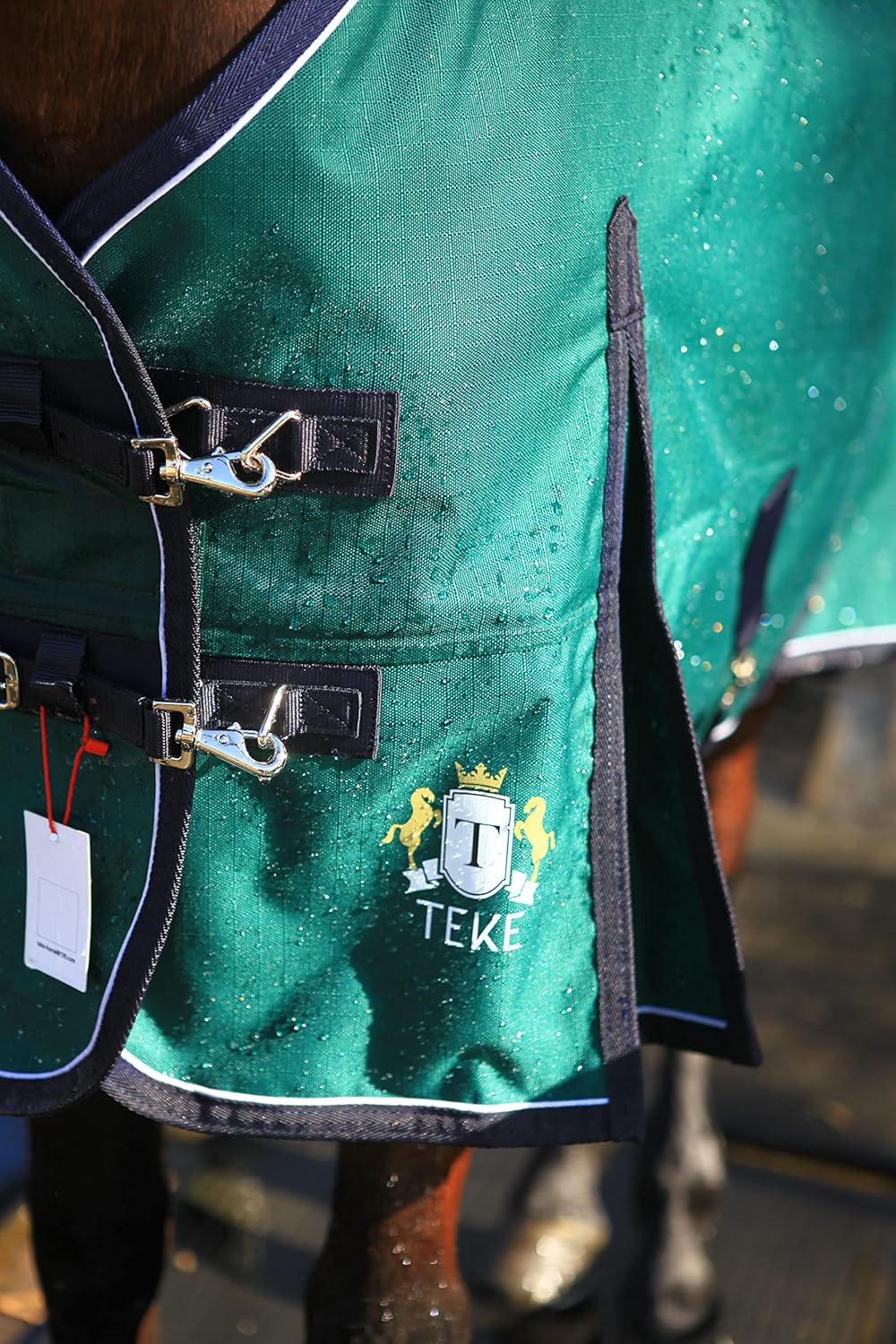 T TEKE Deluxe Turnout Horse Sheets, 1200D Waterproof and Breathable Horse Care Sheets with no Filling (51"-87" Including Miniature/foal Size)