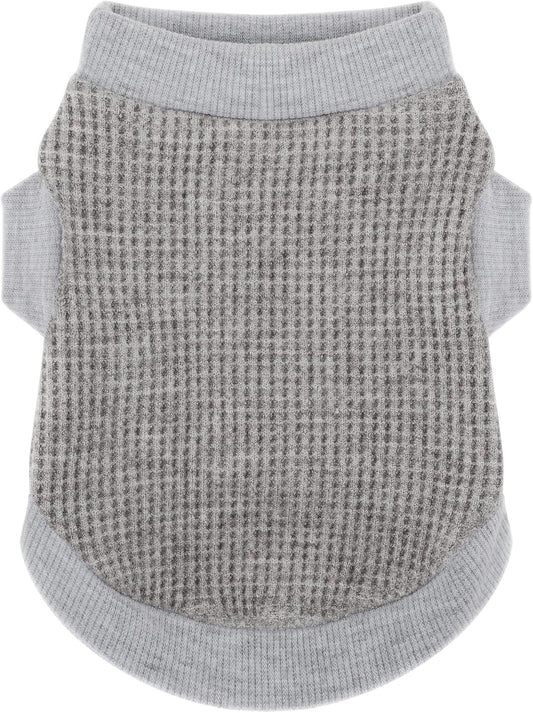 Cozy and Functional Dog Shirts for Small Puppies: Stretchable Gray Attire with Easy-On Design, Ideal for Chihuahuas and Yorkies - Enhance Comfort and Playfulness on Chill Days Medium