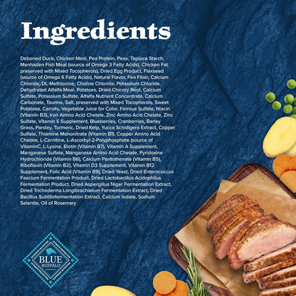 Blue Buffalo Wilderness Nature's Evolutionary Diet High-Protein, Grain-Free Natural Dry Food for Adult Cats, Duck, 5-lb. Bag