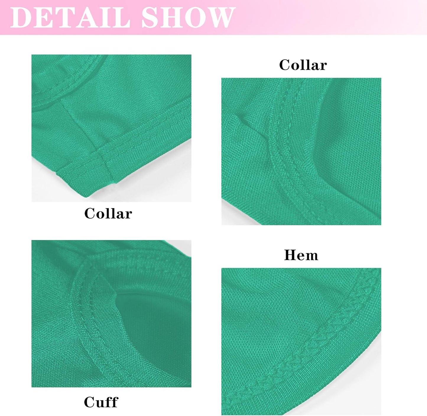 2 Pack Solid Color Dog Shirts - Lightweight, Quick Dry, Breathable Pet T-Shirts for Small to Large Dogs - Stretchy, Durable, Ideal for All Seasons and Holidays.Pink Green S