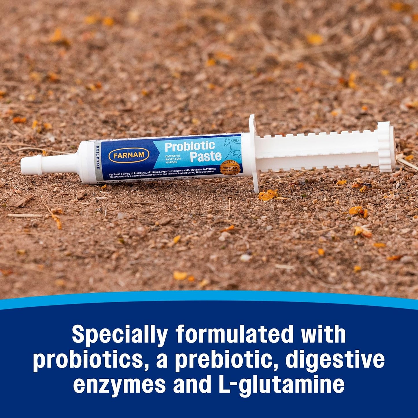 Farnam Probiotic Paste for Horses, Rapid Delivery Digestive and Immune Health Supplement Supports a Healthy Microbial Balance in Times of Stress