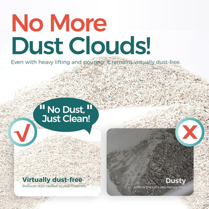 Tofu Cat Litter,Natural Odor Control Dust-Free Clumping Litter(5.5lb×3bags)