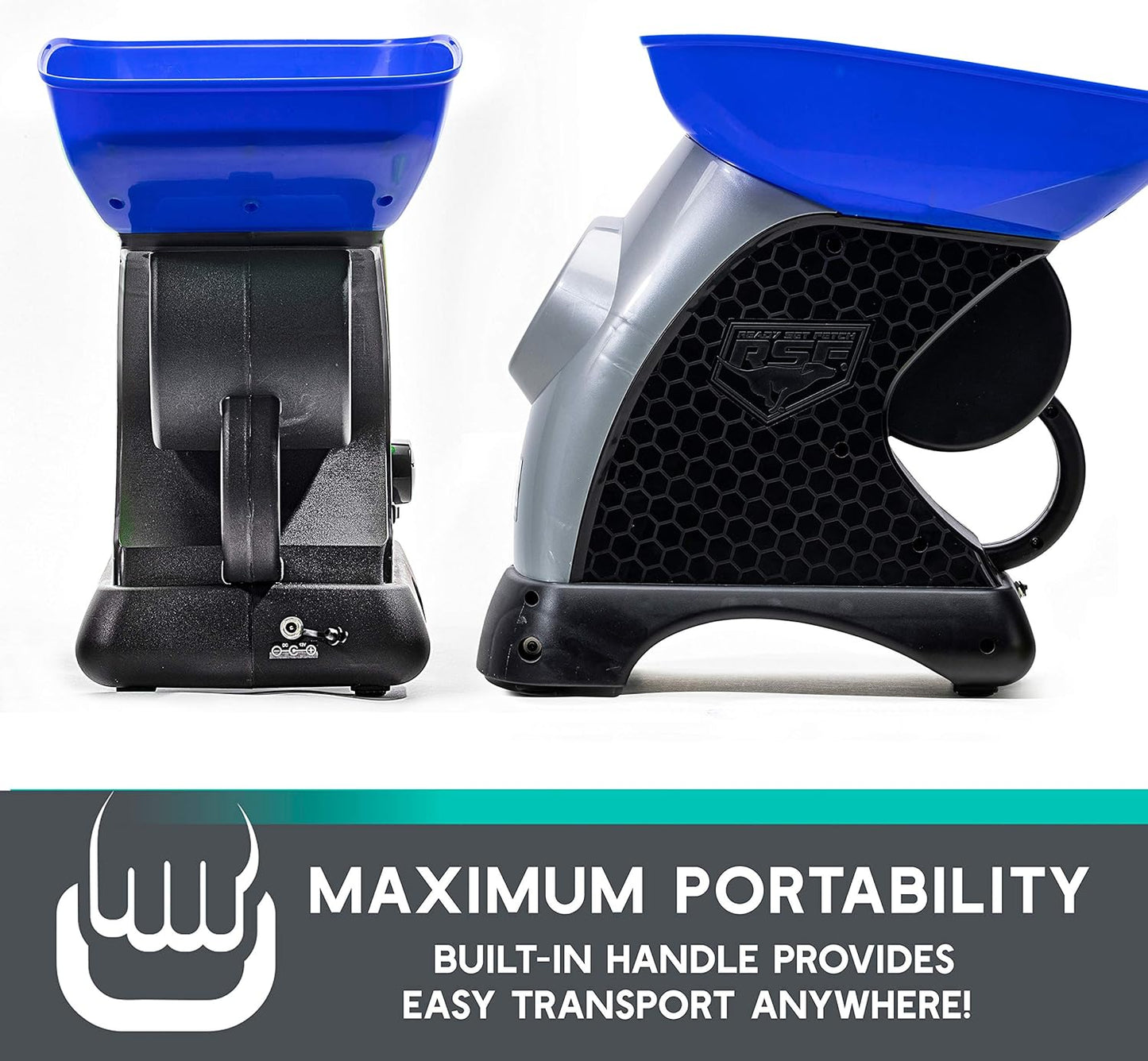 Franklin Pet Supply Co. Ready Set Fetch Automatic Tennis Ball Launcher Dog Toy - Electronic Thrower for Fetch + Playtime - Launches up to 40 Feet - Official Size