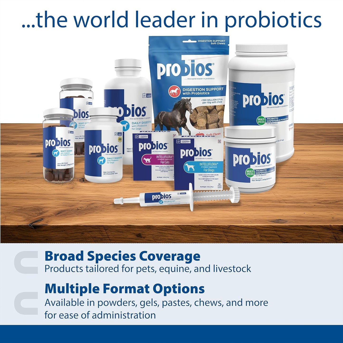 Probios for Horses Soft Chews, Daily Probiotic Supplement for Gut Health, Digestion & Immune Support, Horse Supplies, Apple Flavor, 1.32 lbs (600 Grams)