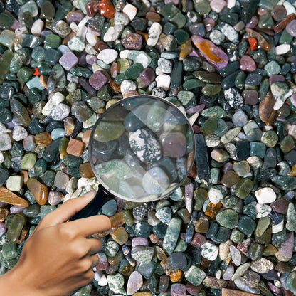 Moss Agate Crystal Chips 2lb (2400+ pcs) – 5-8mm Natural Crystals for Aquarium Gravel, Terrarium Substrate, Succulent Top Dressing, Jewelry Making & Spiritual Gifts – Safe for Fish Tanks