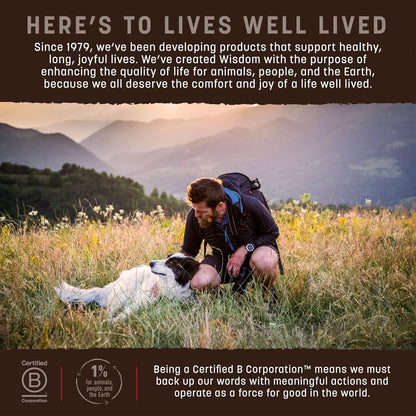 Earth Animal Wisdom Air Dried Dog Food - From the Land Recipe Premium Natural Dry Dog Food for All Breeds & Ages - 2 Lbs Bag