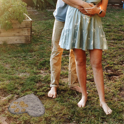 OBSI Dog Memorial Gifts for Loss of Dog Sympathy Gift - Rainbow Bridge Dog Memorial Stone for Remembrance Dog Passing Away Sympathy Gifts - Thoughtful Pet Loss Gifts - Gray