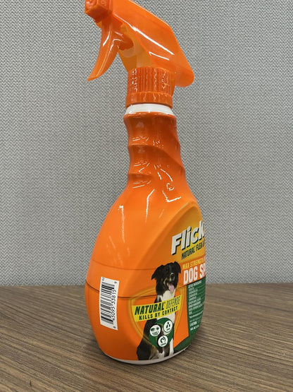 Flick! Natural Flea & Tick Max Strength Spray for Dogs, 16oz (Pack of 3)