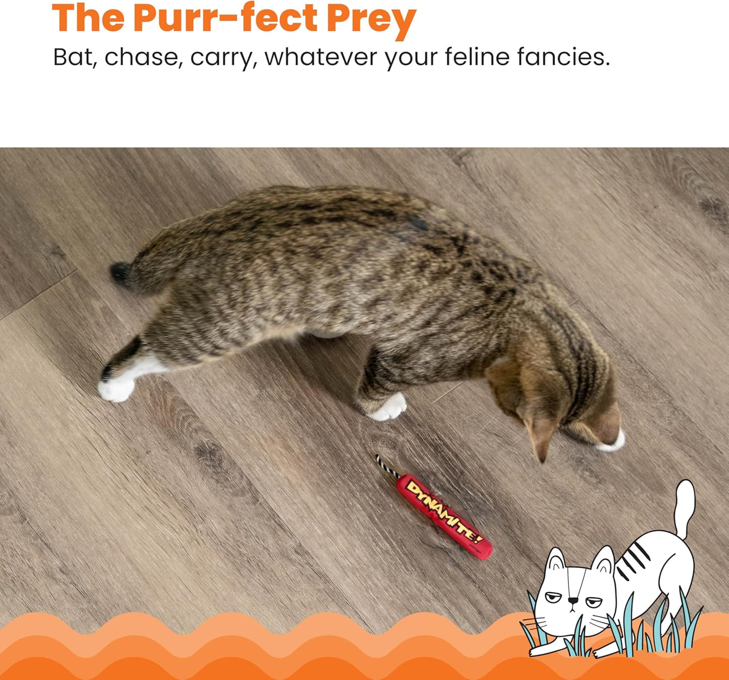 Catstages Green Magic Dynamite Stick Catnip Cat Toy