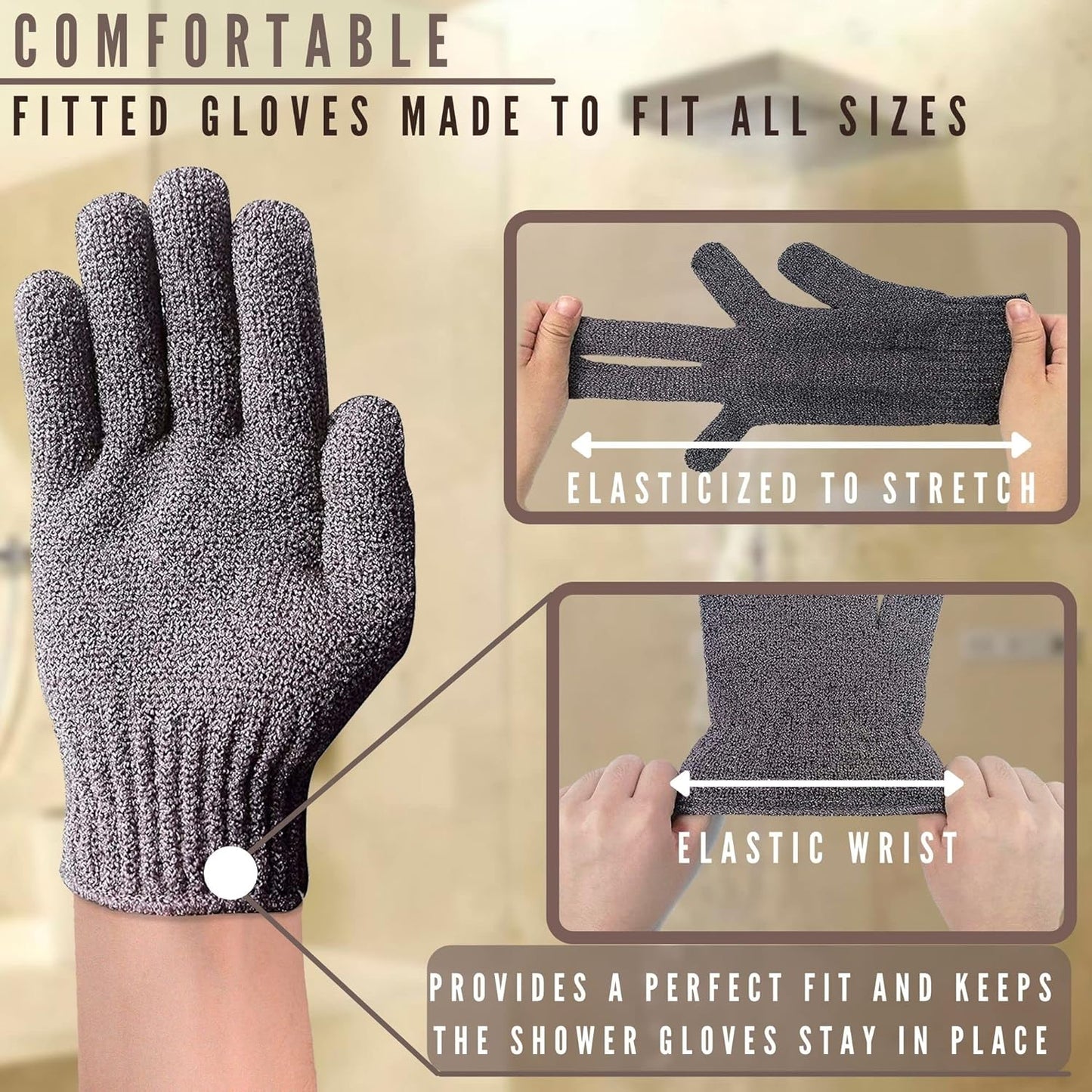 Probiotic Shampoo & Exfoliating Gloves for Sphynx Cats – Gentle Skin Care Set for Hairless Cats – Charcoal Bamboo Bath Gloves & Natural Probiotic Shampoo (4.22 fl oz)