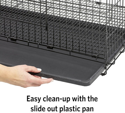 MidWest Homes for Pets Small Wabbitat Rabbit Cage, Grid Mesh Floor, Removable Tray, Top & Front Door Access, Rust Resistant Finish, No Tools Required
