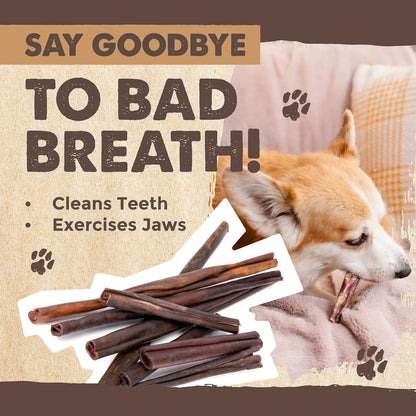 Mighty Paw Collagen Sticks for Dogs | Long Lasting Chews. Rawhide Free Pet Treats Long Lasting. Dog Chews Treats. Beef Collagen Stick for Pets (8 Pack)