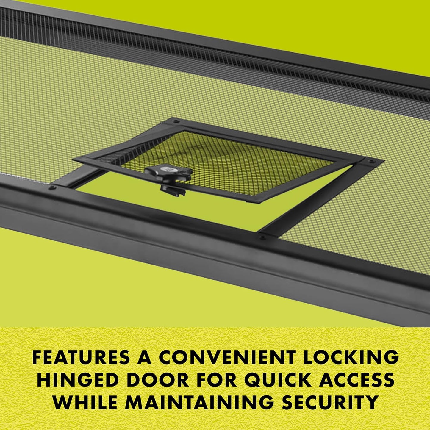 Zilla Pet Reptile Terrarium Fresh Air Screen Cover with Hinged Door 24" x 12"