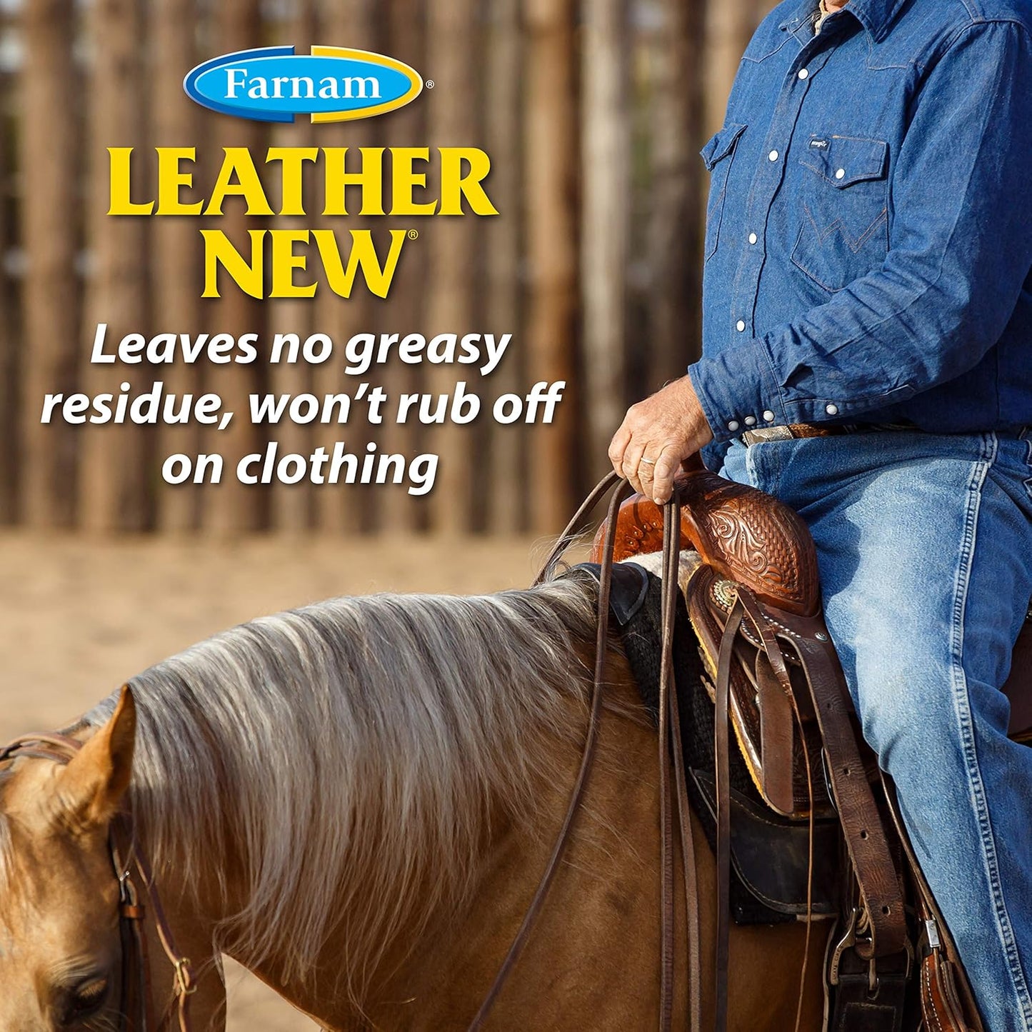 Farnam Leather New Deep-Cleaning Conditioner and Restorer for Saddles and Leather, 16 Ounces