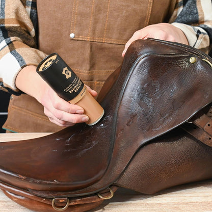 Horse Tack Kit - Includes: Saddle Soap for Leather & Conditioner - Leather Oil - Brushes - Cloth. Horse Supplies for Saddles, Bridles, Boots, Reins - Proudly Made in The USA (Not China)