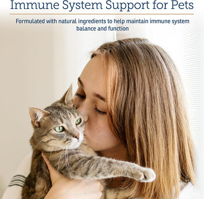 Rx Vitamins Immuno Support, Immune Support for Dogs and Cats - 60ct Supplement with Shiitake Mushroom, Arabinogalactan, and Lutein -