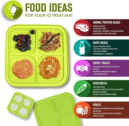 Hyper Pet IQ Treat Lick mat for Dogs, Slow Feeder & Cat Lick mats | Great Alternative to Slow Feeder Dog Bowls & Feeders | Perfect Licking mat, Cat Puzzle & Dog Enrichment Toys