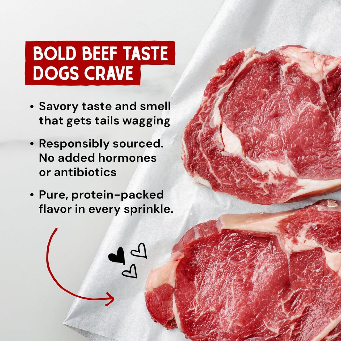 Stella & Chewy's Freeze-Dried Raw Marie’s Magical Dinner Dust - - Premium Beef Dog Food Topper with Organic Fruits & Vegetables - Perfect for Picky Eaters - 7oz