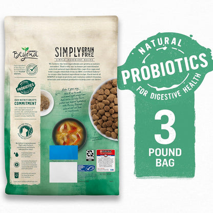 Purina Beyond Natural Grain Free Dry Cat Food Whitefish and Egg Recipe with Added Vitamins, Minerals and Nutrients - 3 lb. Bag