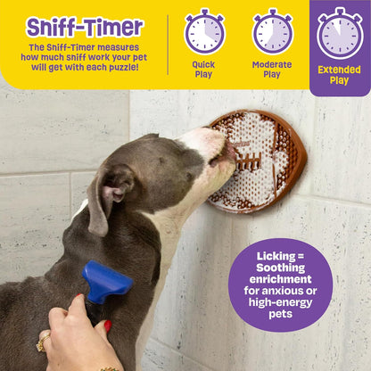 Brightkins Football Lick Mat, Food Rubber Mat and Snuffle Pet Supplies, Enrichment Puppy Pads Essentials Products, Anxiety Relief Items, Interactive Dog Toys (Pack of 2)