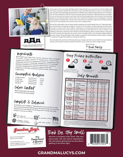 3 Bears Beef Dog Food - 3lb