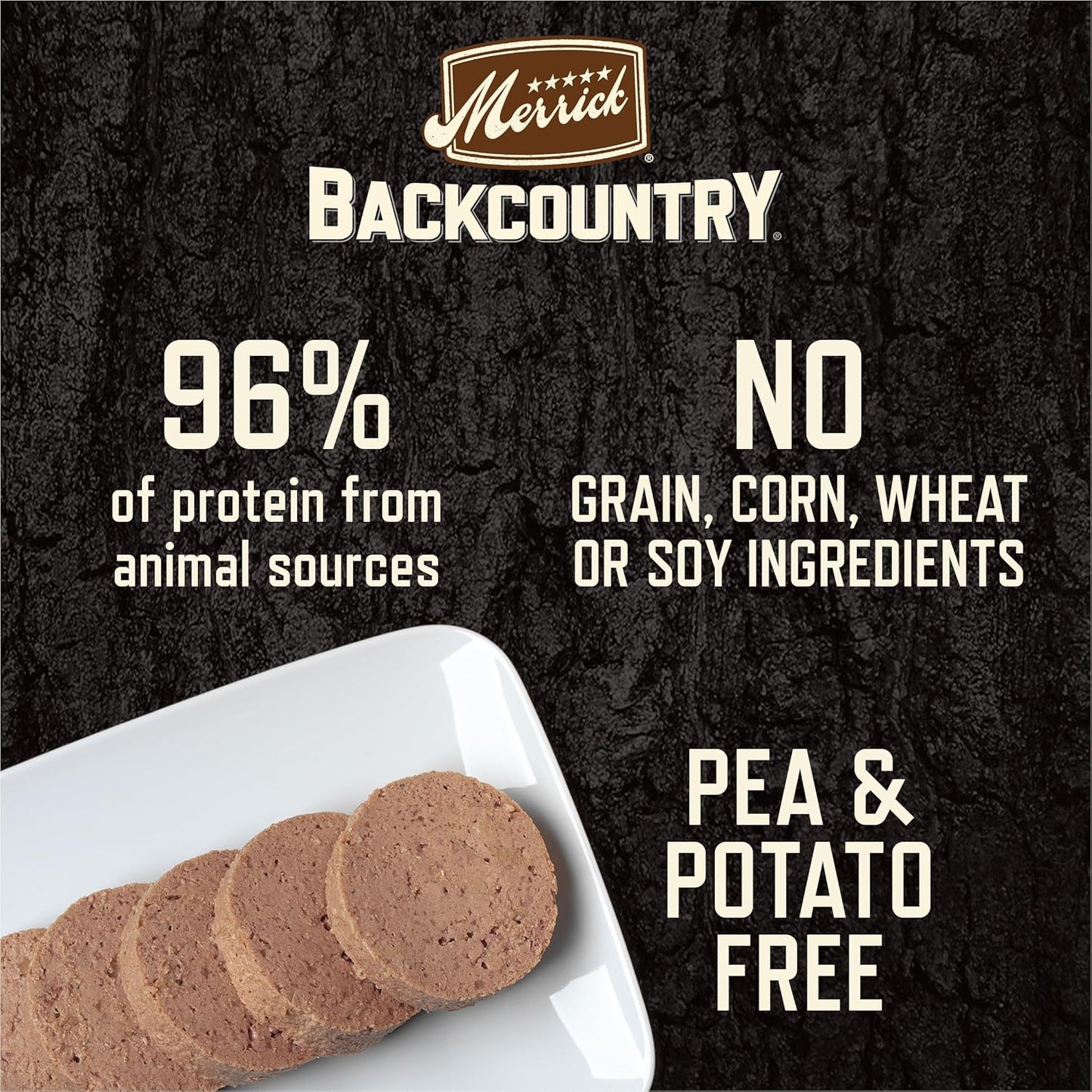 Merrick Backcountry Grain Free Premium Canned Dog Food, Variety Pack, Real Beef and Chicken Dinner Recipes - (Pack of 12) 9.5 lb. Cans