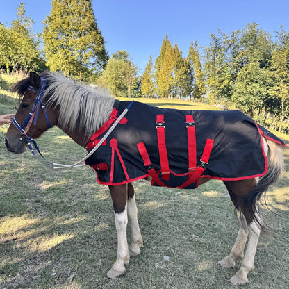 Mini Horse Pony Foal Miniature Horses Turnout Blanket, Winter Blanket for Horses with Belly Wrap, 1200 Denier Waterproof &Breathable/220g Filling (47IN)